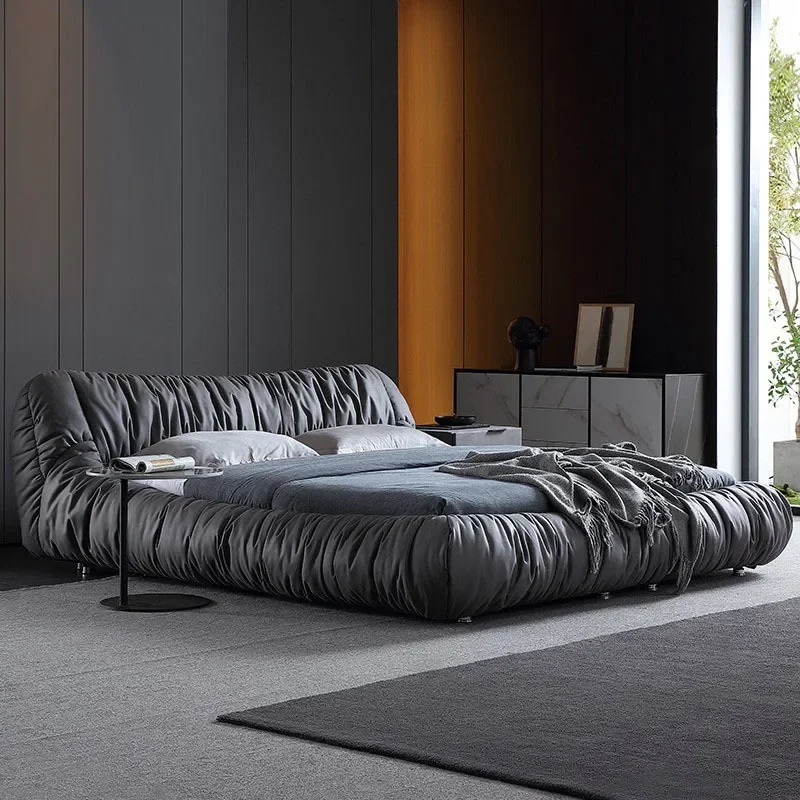 

American Design Beds Double Unique Sun Nordic Relaxing Luxury Bed Aesthetics Modern Princess Wood Cama De Casal Home Furniture