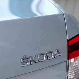 Autokarte hinter dem hinteren Kofferraum Antriebsaufkleber, Aufkleber, Aufkleber -Styling für Skoda, Silber, Schwarz, ABS, 3D, hohe Qualität, 1PC 12 Hauptverkäufe LED Kombi Lighthouse - №5