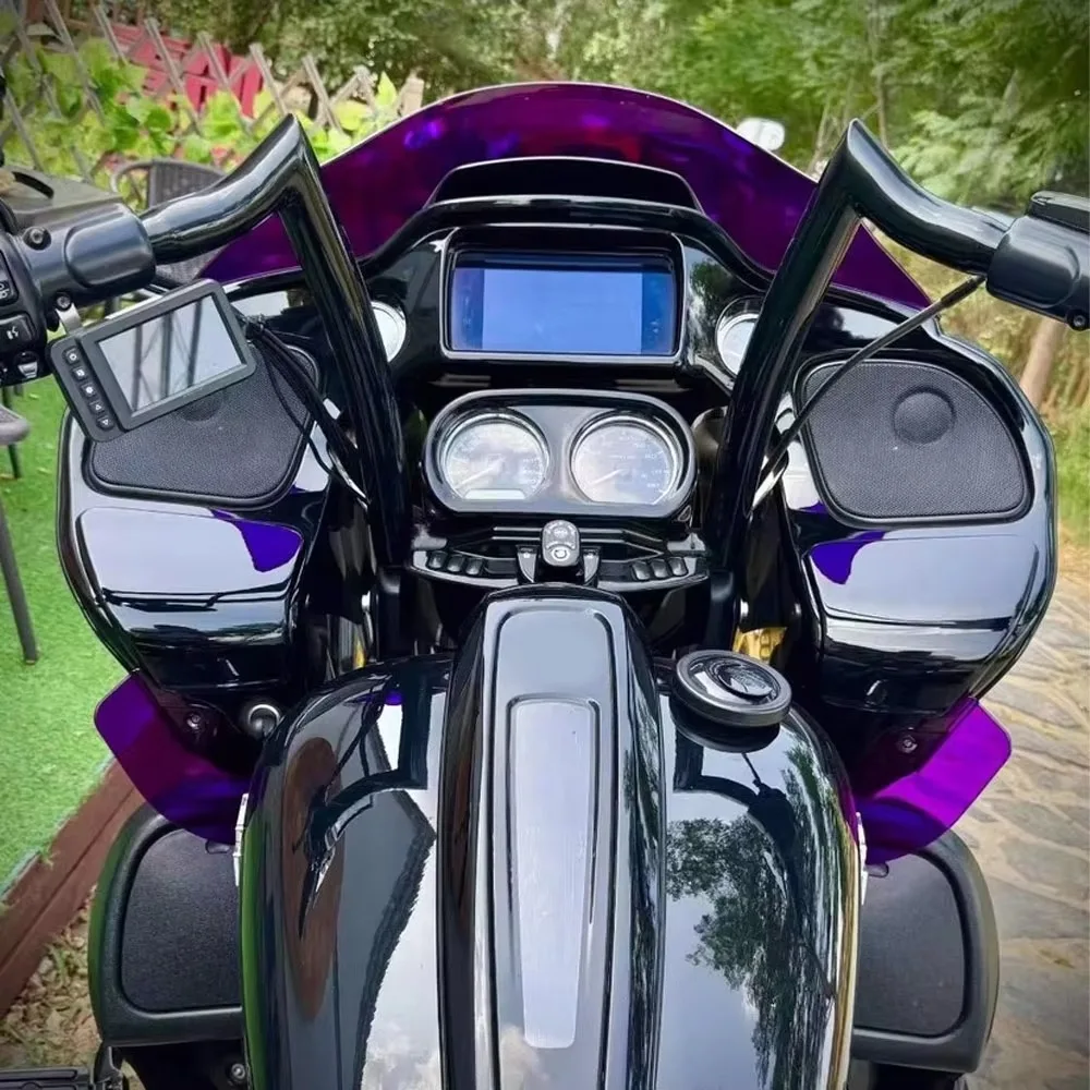 For Touring Road Glide FLTRX FLTRXS 2015-2023 Motorcycle Frontal Spoilers Downforce Winglet Fairing Side Wide Wing Deflectors