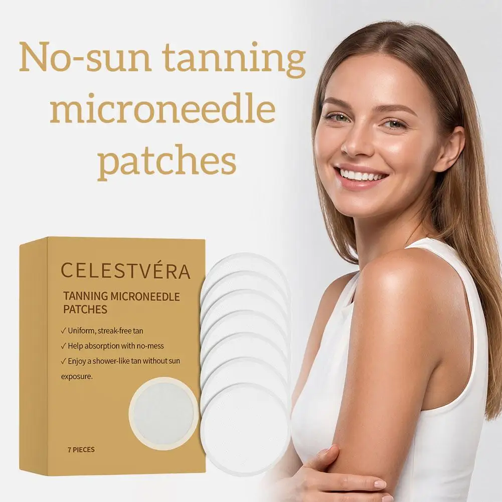 

No Sun Tanning Microneedle Patches Fresh Use Feeling Enjoy Comfortable Shower Like Tan Without Accepting Sun Radiation Damage