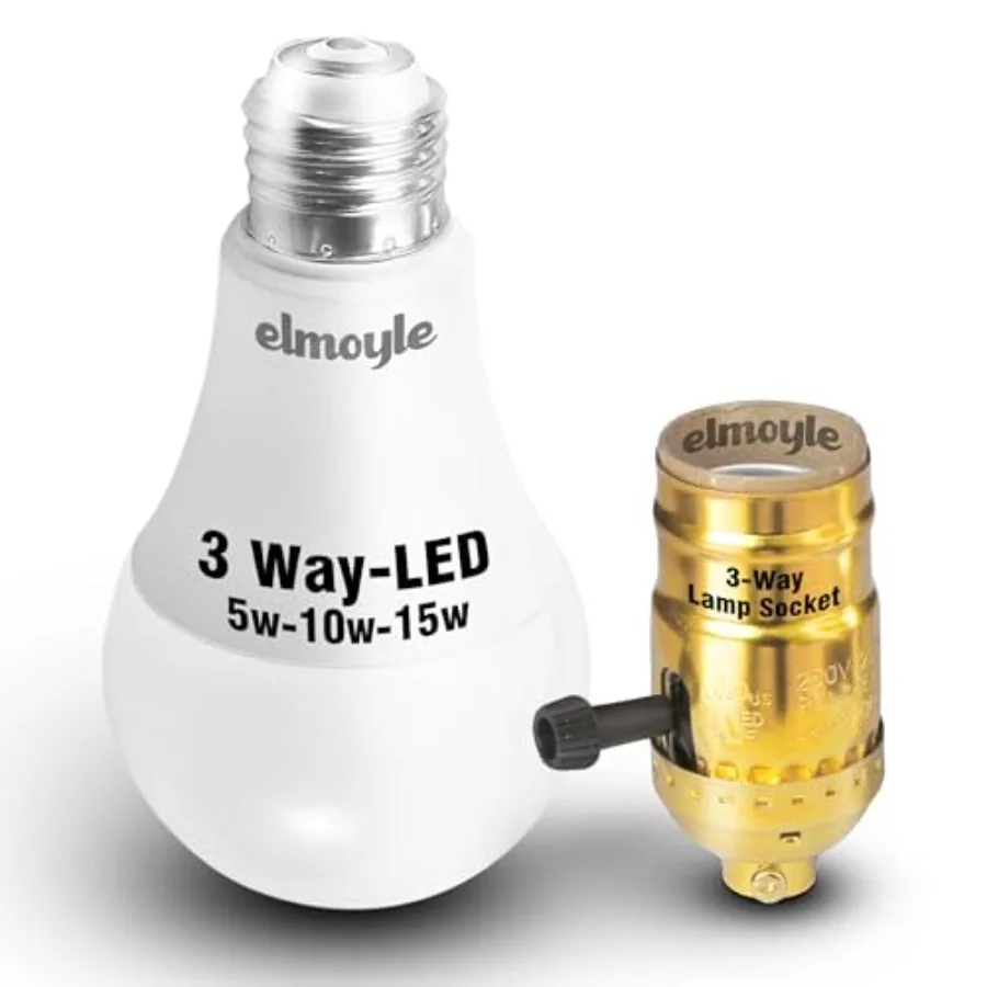 3 Way Light Bulbs 30 70 100w 3-Way Lamp, E26 Medium Base, Turn for Low-Medium-High Light Settings, Repair/Replace Floor and Tab