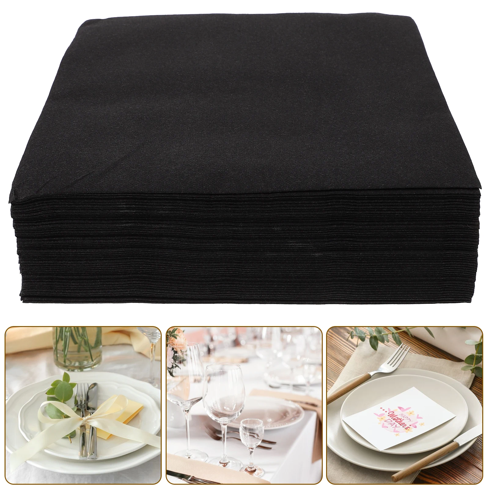 

50 Pcs Clean Paper Napkins Luncheon Thicken Party Dinner Bulk Decorative Banquet