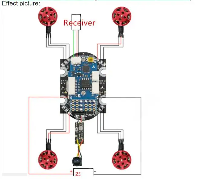 F3 flight controller FC +4pcs 10A Brushless ESCs Speed control 4in1 Micro Stack for UAV95 115 GT90 GT110 FPV Racing 