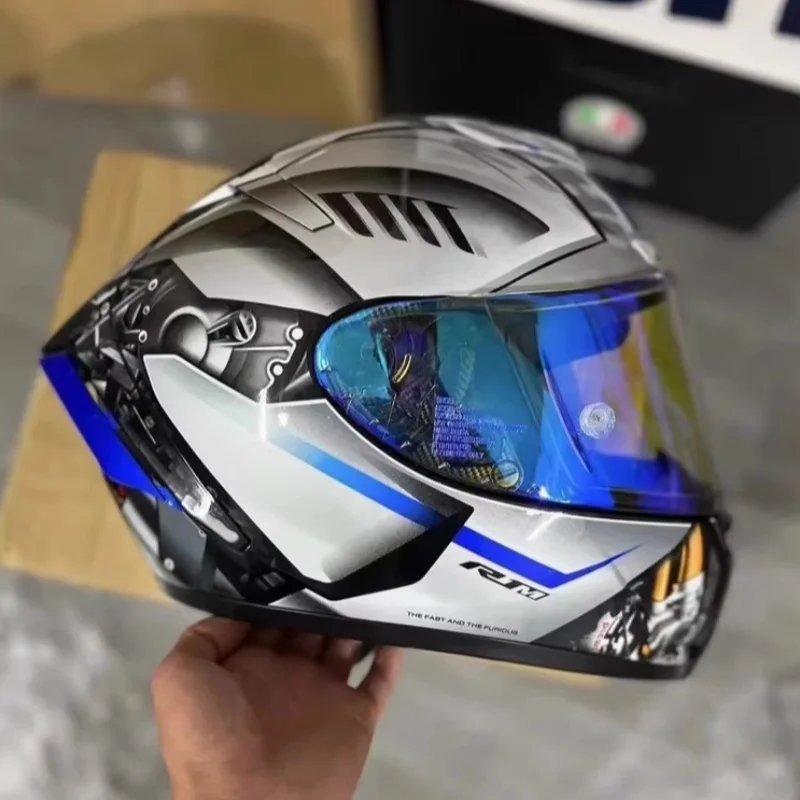 

Brand Customized X14 Yamaha Silver Motorcycle Helmet Full Face Helmet Off-Road Racing Helmet CCC Cycling Helmet Factory Sales