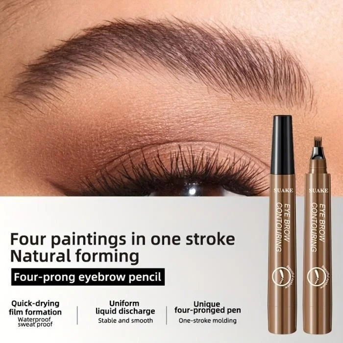 5 Farben zur Auswahl, Anfänger-Augenbrauenstift, langanhaltender, natürlicher Augenbrauenstift, zarter Augenbrauen-Make-up für Frauen, Geschenk für Studenten – Detail 3