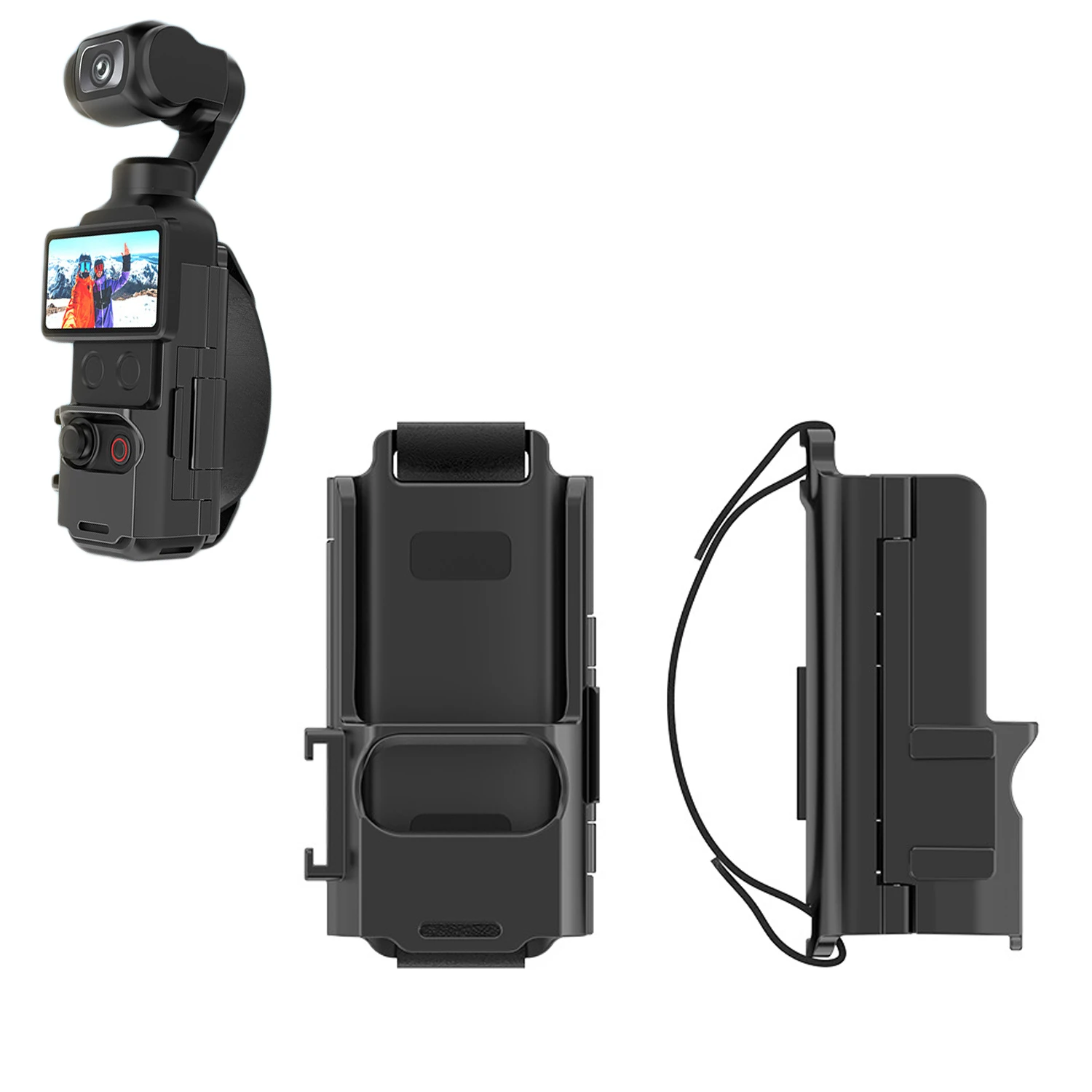

Ремешок-крепление для DJI Osmo Pocket 4/3 с портом Cold Shoe, противоскользящий ремешок на запястье с фиксатором для камеры-стабилизатора Pocket 4