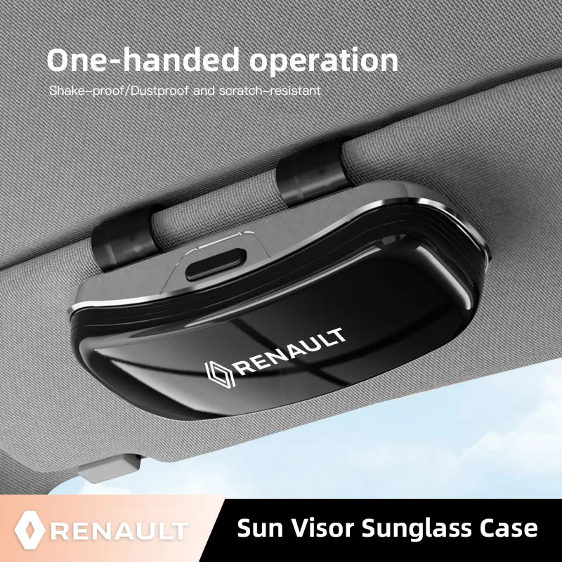 1 قطعة سيارة الشمس قناع نظارات صندوق النظارات الشمسية تخزين كليب لرينو ميجان كليو كوليوس اسبيس كادجار QM6 ZOE كابتور المناظر الطبيعية الخلابة