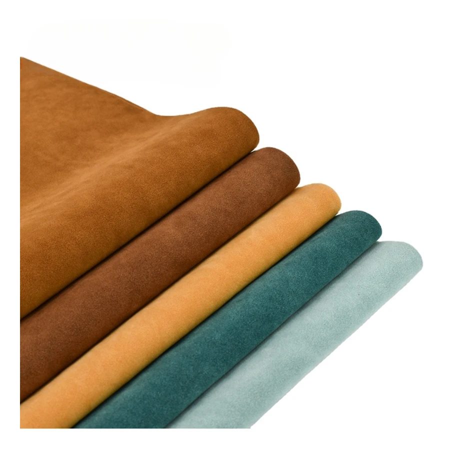 Leather Factory Wholesale Synthetic Designer Artificial Car Headliner Suede  Upholstery Fabric for Shoes Gloves