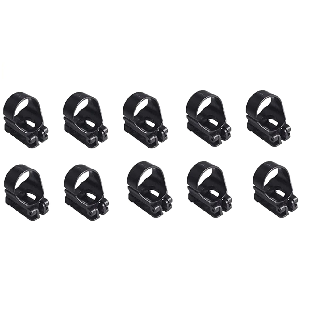 AEB0-10Pcs Scuba Dive Universal Plastic Clip Snorkel Keeper Retainer Replacement Snorkeling Equipment For Mask