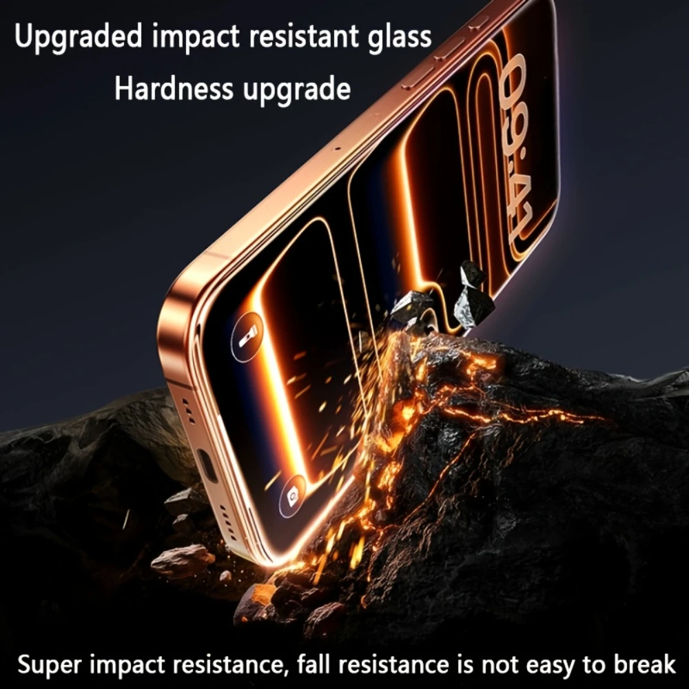 NNBILI 3 قطعة طلاء Oleophobic خالي من الغبار سهل التركيب واقي للشاشة آيفون 14 11 13 12 15 16 17 Pro Max XS X XR Glas #4