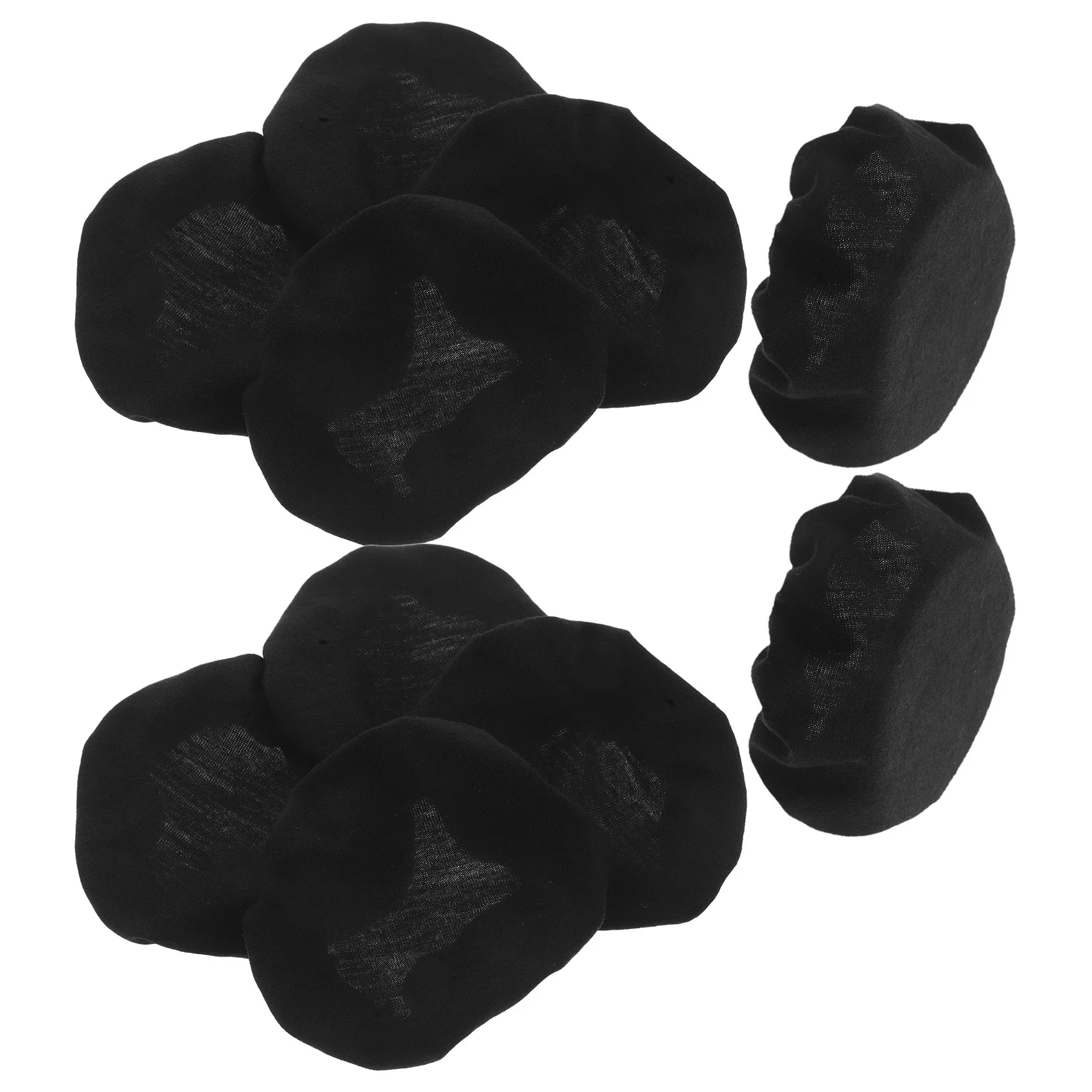 

10Pcs Fabric Headphone Ear Covers Reusable Stretchable Protective Cover for Headphones Washable Sweat Protector for Sports