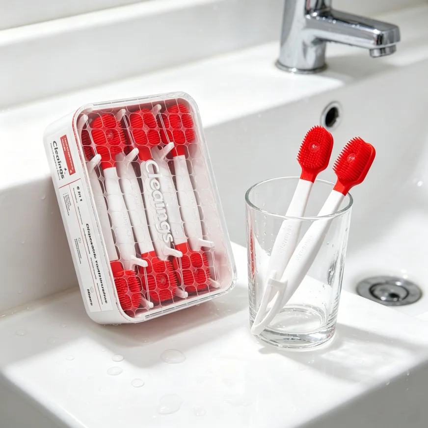 Disposable Portable Oral Cleaning Toothbrush 16pcs, Practical Must-Have for Travel & Outdoor