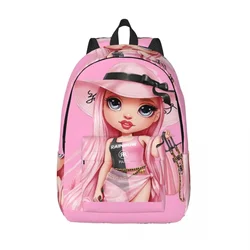 Tęczowy plecak z wysokim pacyficznym wybrzeżem Bella Parker do przedszkola uczeń plecak Boy Girl Kids Daypack Outdoor