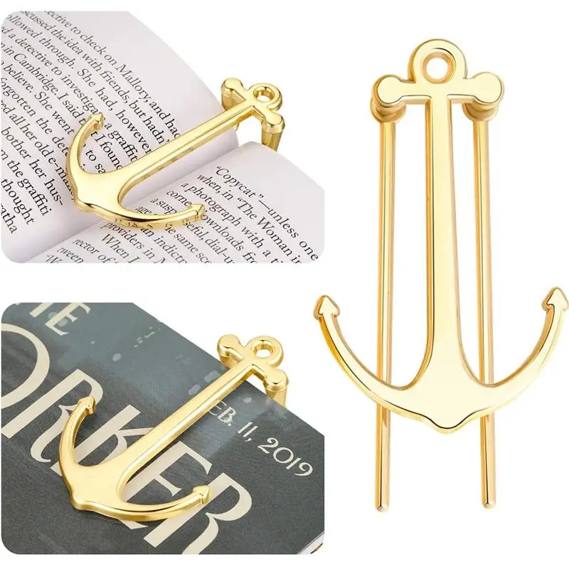 Creative bookmarks Metal Anchor Page Holder Clip For Students Book Read Graduation Gifts School Stationery Office Supplies