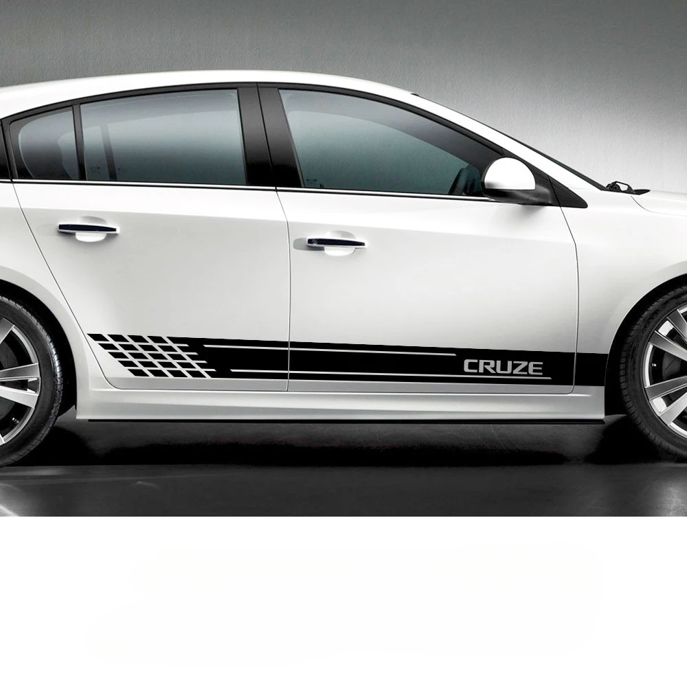 

2PCS Car Door Side Sticker For Chevrolet AVEO BOLT Cavalier Colorado Corvette Cruze Lacetti Onix Orlando Silverado Spark Tahoe