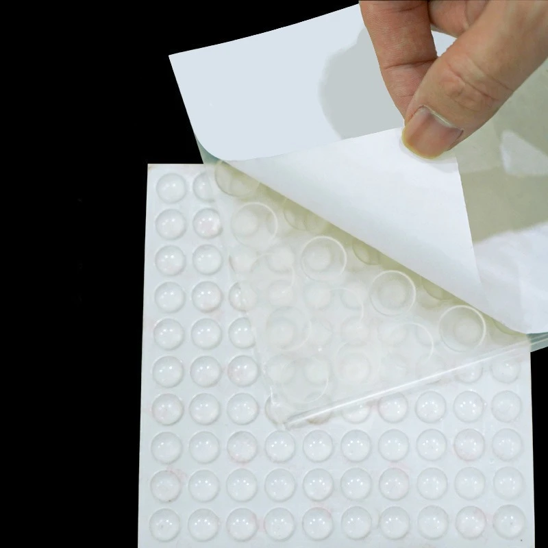 Transparent Silicone Bumpers for Furniture, Anti-Slip Silent Buffer Pads, for Wardrobe Doors Sliding Doors Cabinet Panels ﻿