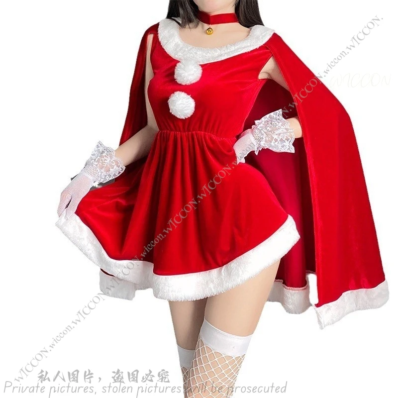 女性のためのクリスマスのコスプレ衣装,ハロウィーン,セクシー,派手,変装,デート,衣装,漫画,帽子