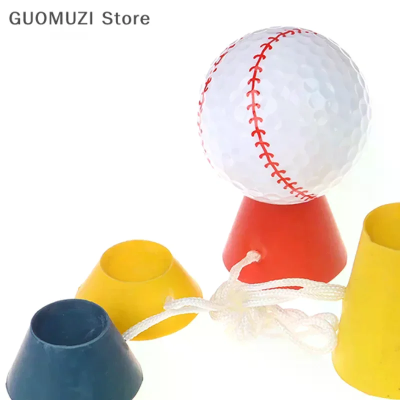 

1 комплект, футболки для гольфа 4-в-1, резиновые зимние футболки для гольфа различной высоты с веревочным водителем, домашний мяч, тренировочная практика, спорт на открытом воздухе