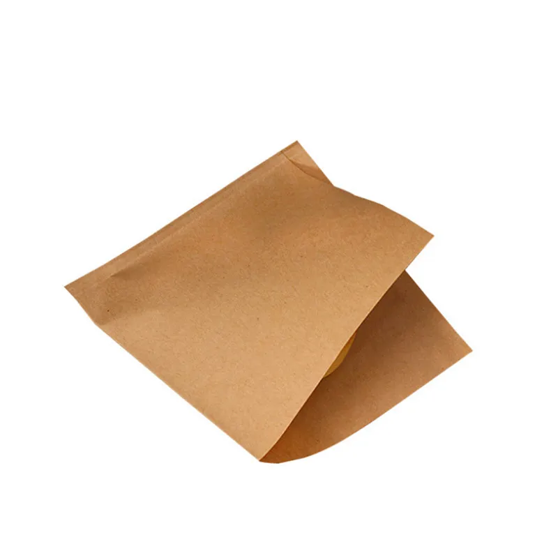 100Pcs Oil Proof White Paper Bag Sandwich Donut Disposable Takeaway Food Coated Greaseproof Fried Chicken Burger Packing