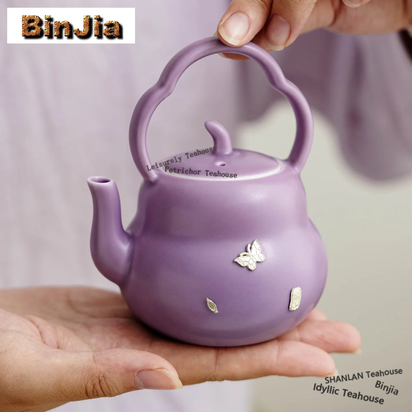 

150 мл бабочка для ногтей сиреневый фиолетовый чайник антикварный чайник для заварки чая бытовой чайник для замачивания с фильтром ча аксессуары подарок