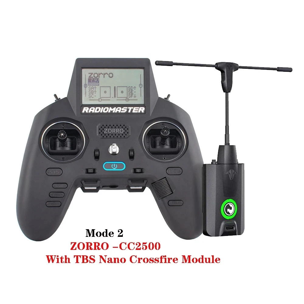 RadioMaster ZORRO High-Frequency Hall Handle Radio Control Multi-protocol JP4in1 CC2500 ELRS Starter Set