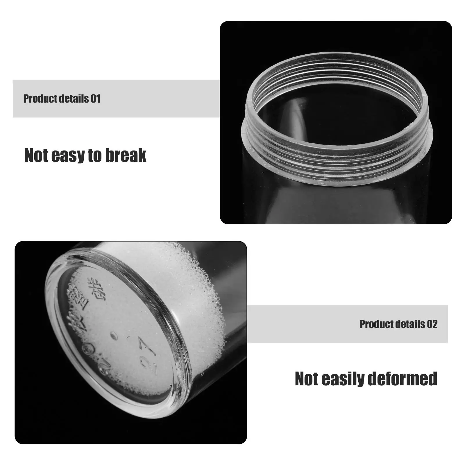 10 Pcs Coin Storage Bucket Tube Container Seal Plastic Holders Transparent Tubes Caps Mini Stationery Supplies Airtight Storage