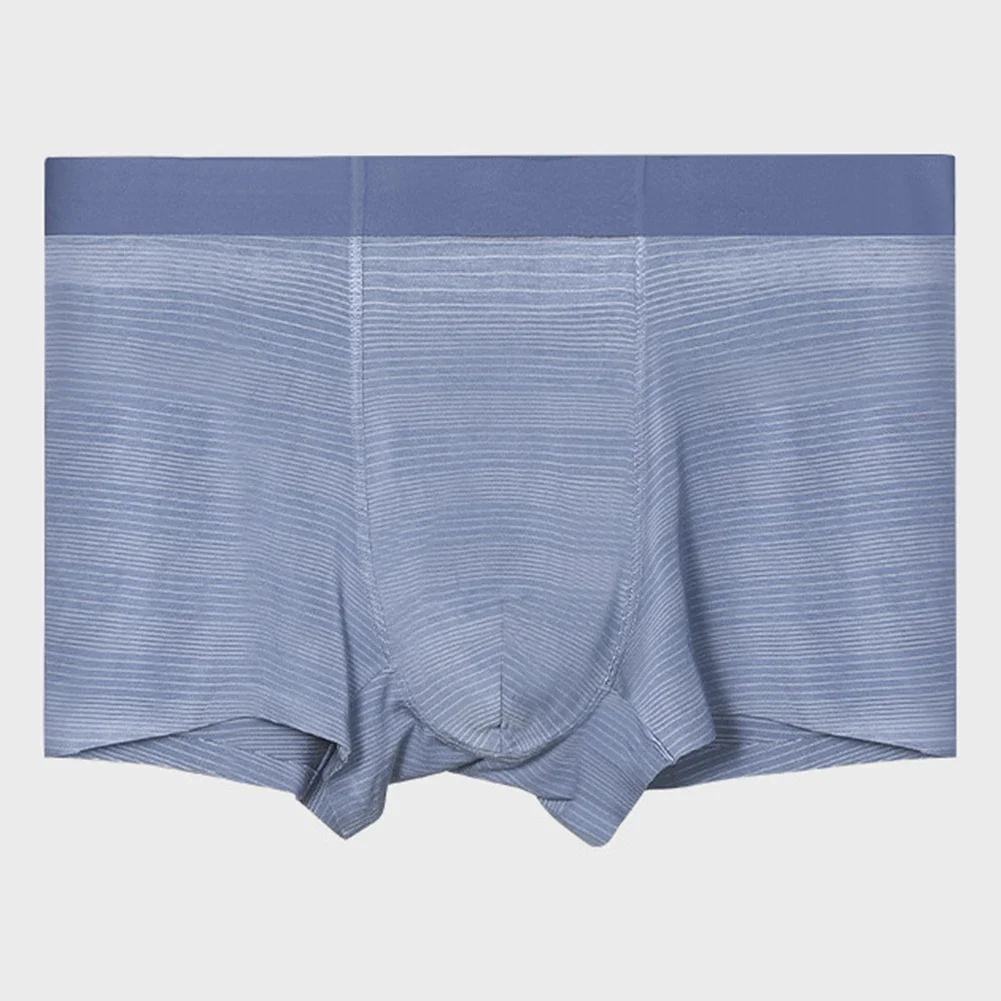 

Мужское нижнее белье из ледяного шелка, бесшовные дышащие трусы-боксеры, простое тонкое удобное сексуальное нижнее белье для мужа, мужские трусы-боксеры