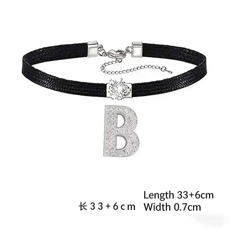 

Fashion Sexy Punk Gothic Black Choker Necklaces Simple Vintage Clavicle Neck Chain Couple Party Accessories