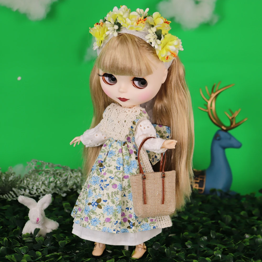 ICY DBS Blyth Doll Blonde Hair White Skin Matte Face 1/6 BJD OB24 ANIME GIRL