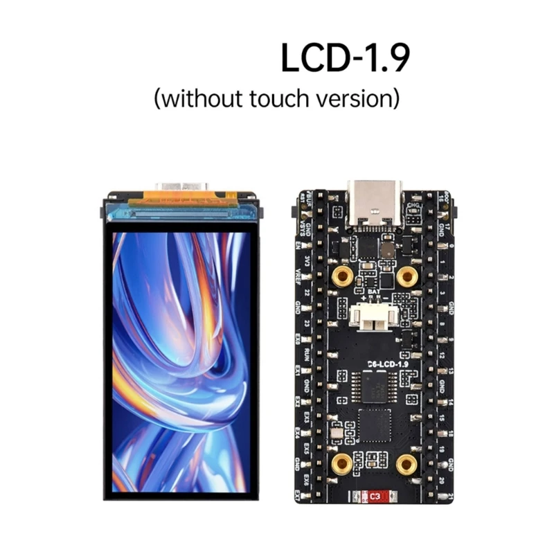 Touchable Display Development Poard 1.9inch 170x320 160 МГц ЖК-дисплей Wi-Fi-совместимый с емкостным экраном.