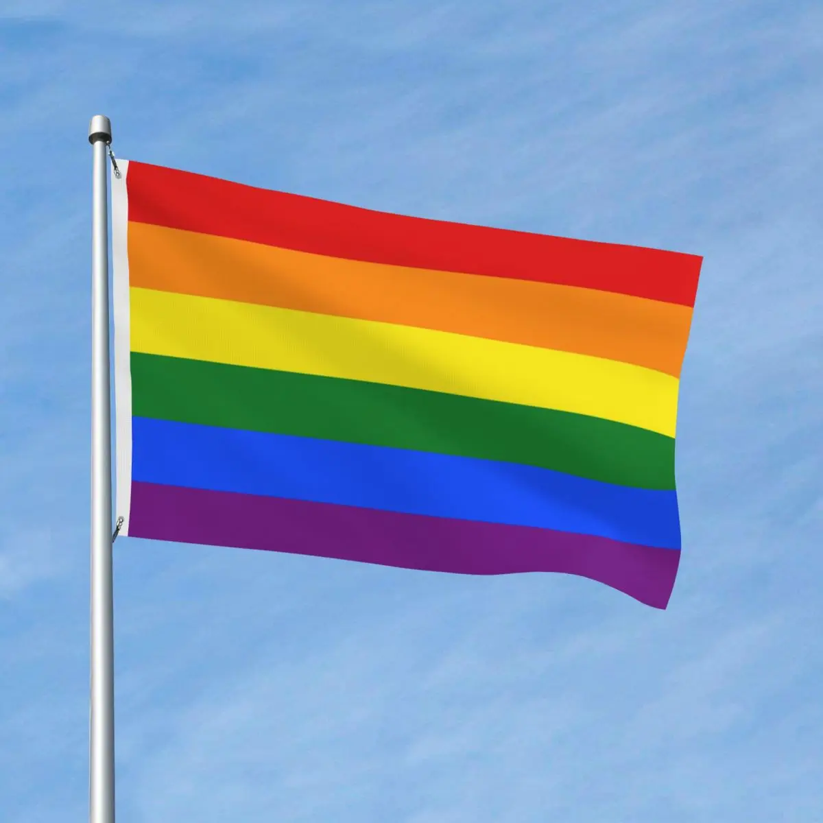 Rainbow Flag Flag Outdoor Banner All Weather Boho Lgbt Pride Yaoi Decoration Vivid Color 2x3 3x5 4x6 FT Flags