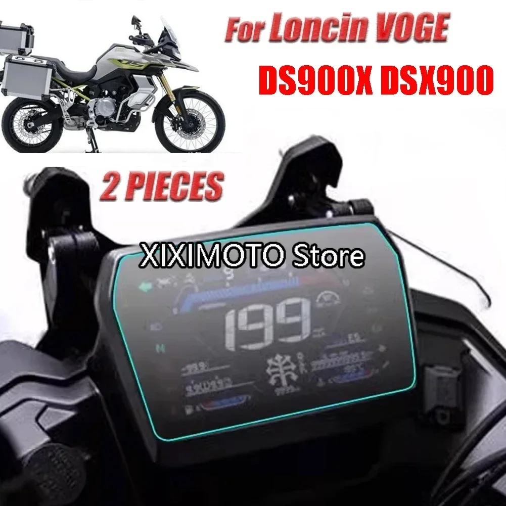 2 PIECES For VOGE DS900X 900DSX DSX 900 2024 Motorcycle Cluster Scratch Protection Film Screen Protector Instrument TPU Film