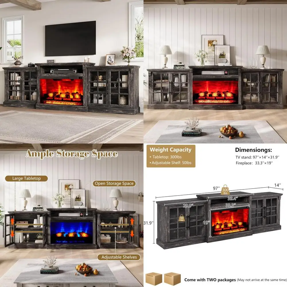 Large 97-Inch Tv St… - image