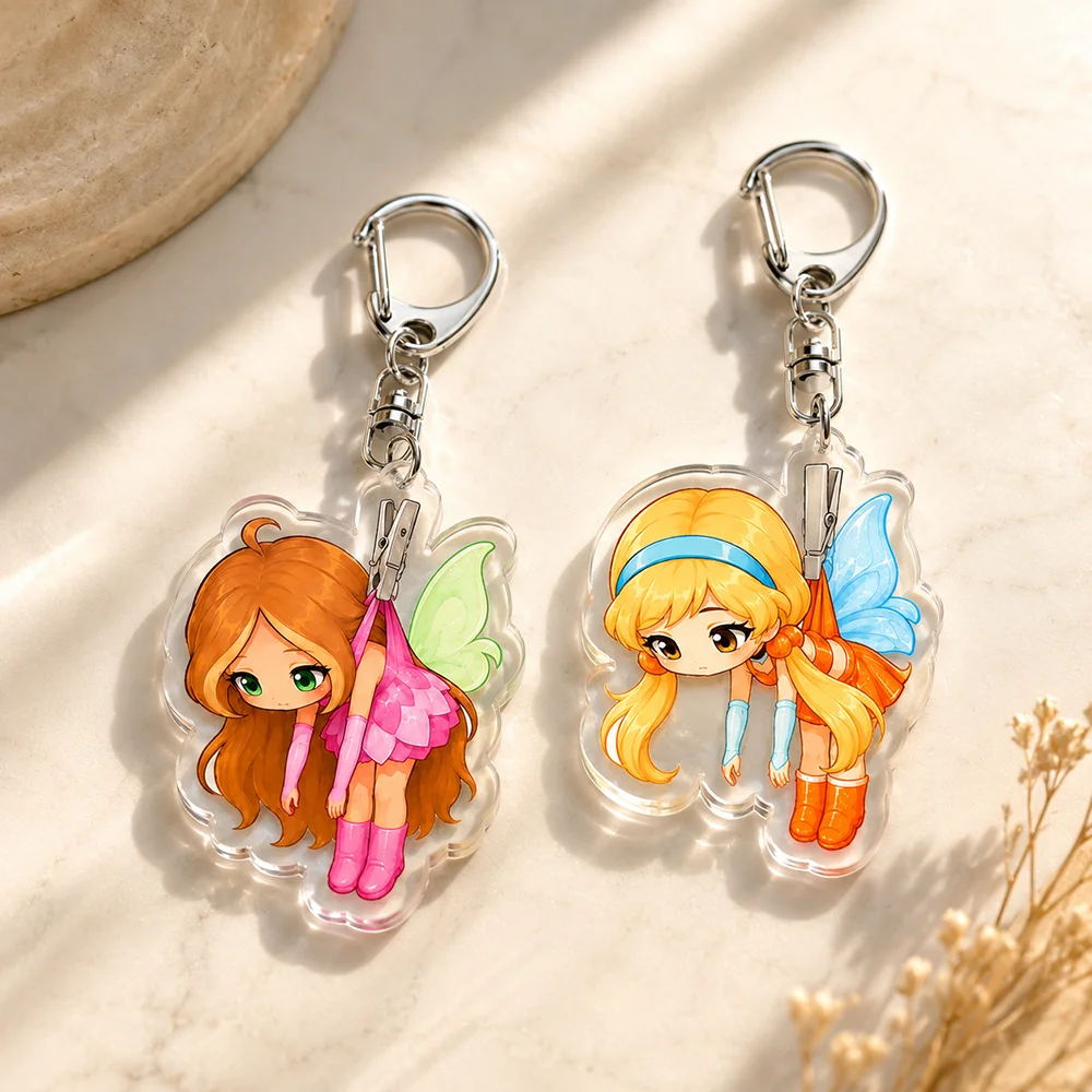 Tech Girl Accessories - Llaveros de Chibis de Chicas Mágicas