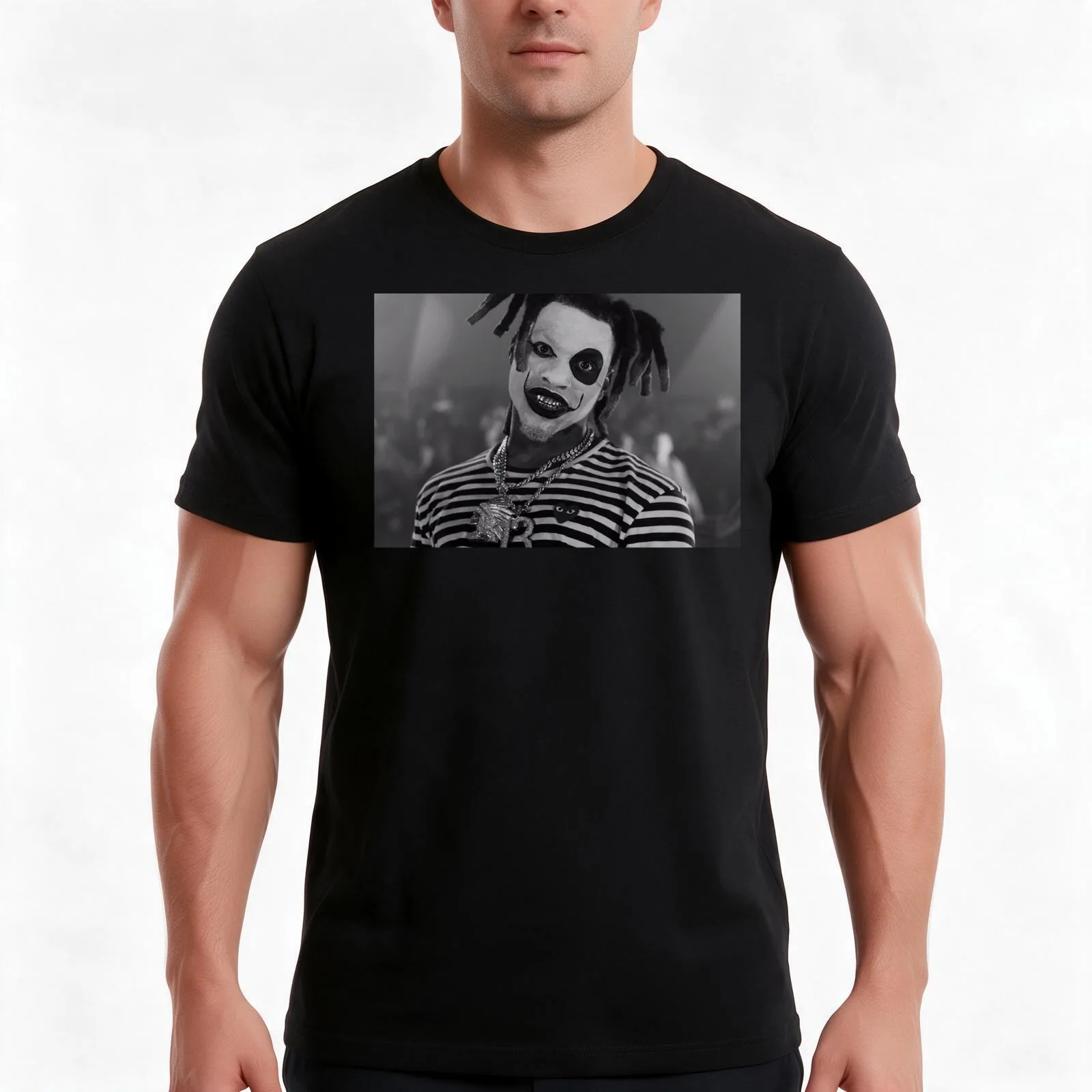 Denzel Curry PREMIUM T-Shirt, Summer Casual Cotton Tee, Oversized Streetwear Tops, Vintage Graphic Print, Loose Fit Short Sleeve