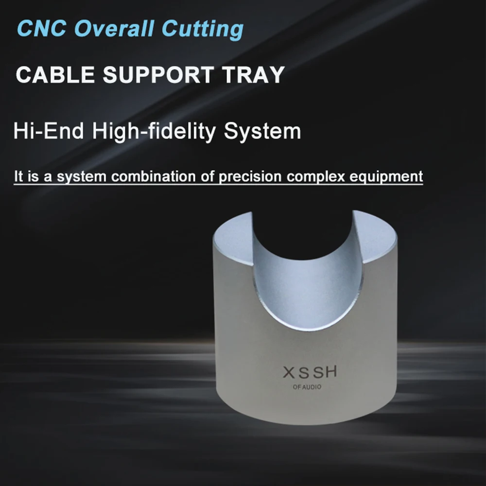 4 قطعة 8 قطعة XSSH HIFI حامل للكابل حامل سبايك دعم الإطار النقي الألومنيوم زائدة وسادة امتصاص الصدمات الطاقة كابل مكبر الصوت قدم