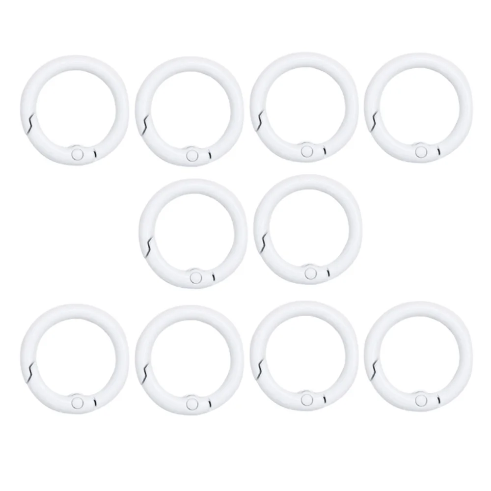 10Pcs Alloy Trigger Round Snap Buckle for Keychain DIY