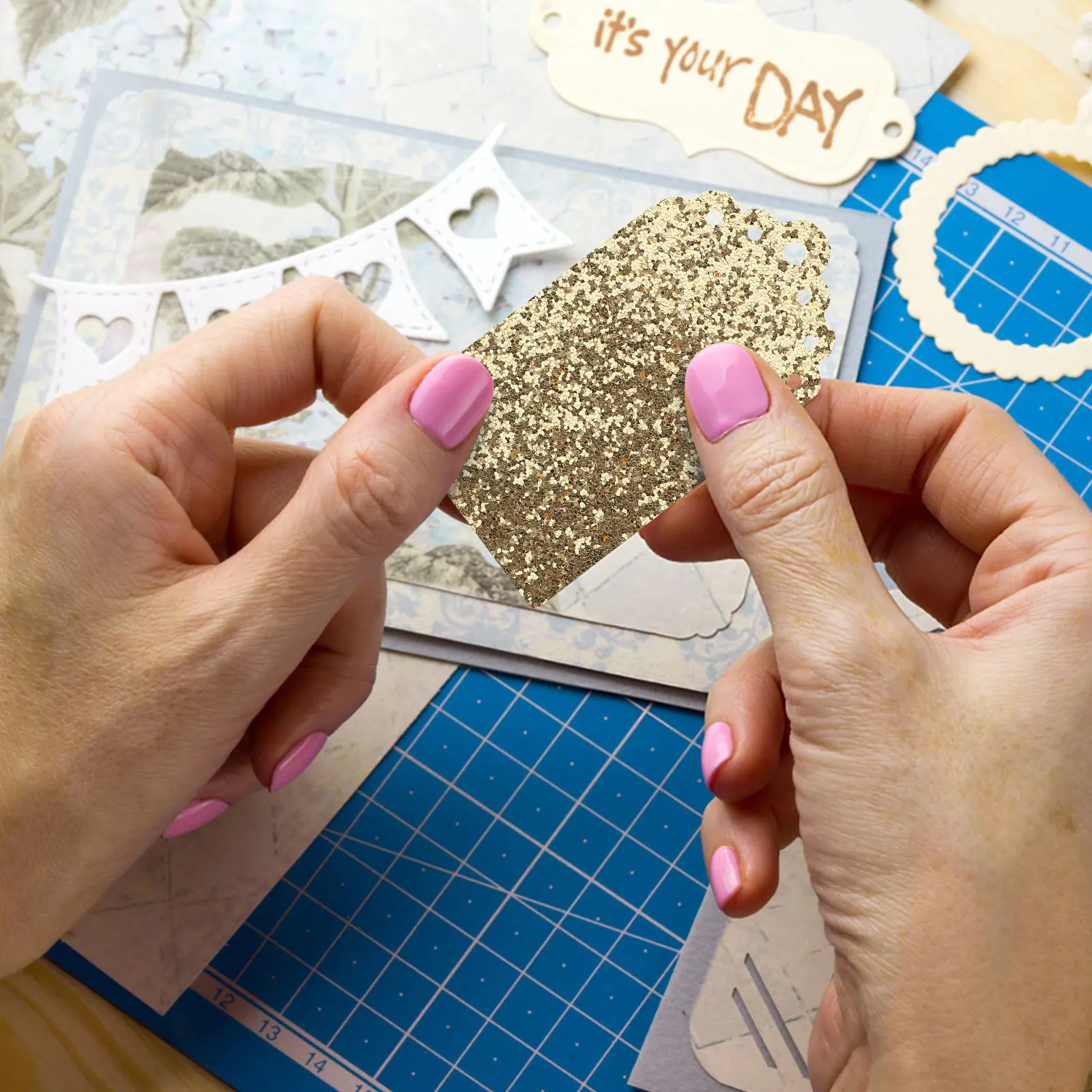 

Glitter Pu Fabric Sheet For Diy Crafts Sewing Material Shiny Faux Sheet For Earrings Jewelry Making Handbag