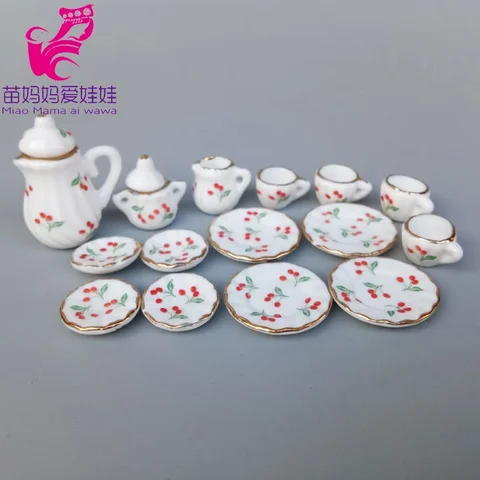 Набор аксессуаров для кукол BJD и Blythe - чайная чашка и бутылки