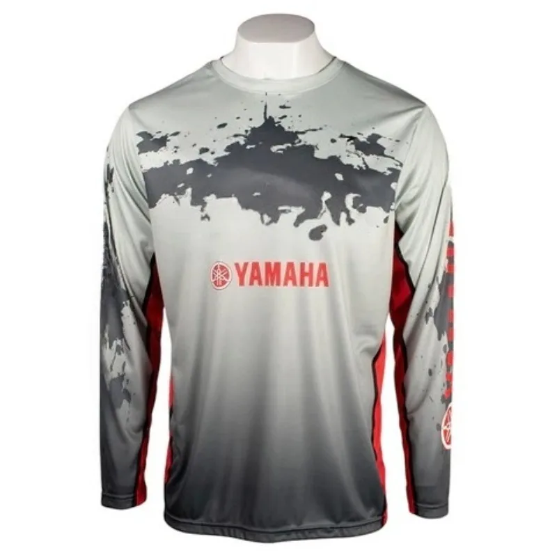 

Летняя коллекция 2026: Хит продаж! Новая модная футболка Yamaha с 3D-принтом, круглым вырезом и длинным рукавом, унисекс, повседневная спортивная футболка
