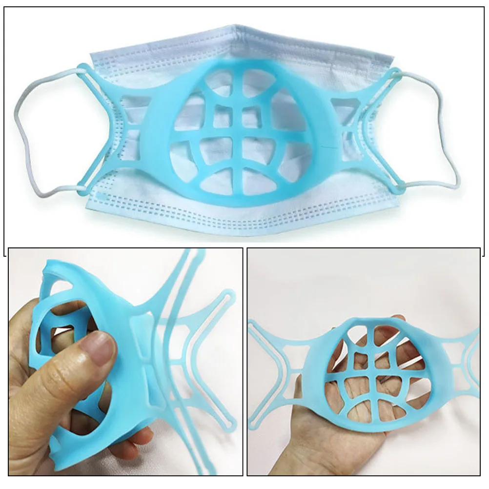 12 pezzi staffa interna per maschera supporto traspirante 3D previene il trasferimento del rossetto non soffocante adatto per maschere per il viso supporto leggero 3D