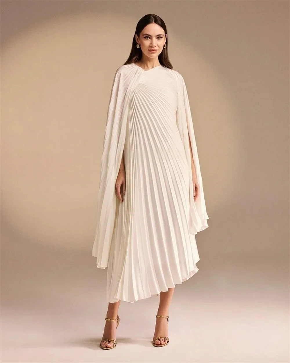 

Formal Tea Length Long Bespoke Occasion Gown Evening Dresses Pastrol Unisex Jersey Retro Dubai Saudi Arabic Prom Customized