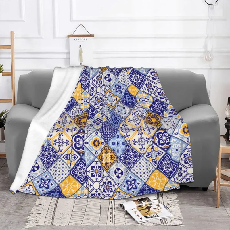 

Ethnic Style Bohemia Blankets Fleece Spring/Autumn Multifunction Lightweight Thin Throw Blanket for Bed Bedroom Quilt