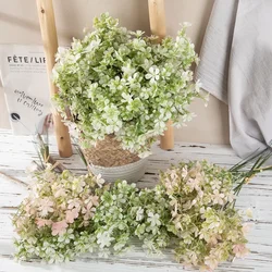 6pcs Artificial Plum Bouquet Artificial Flower Cherry Blossom Green Plant Decoração Wedding Decoration Crafts Home Decor