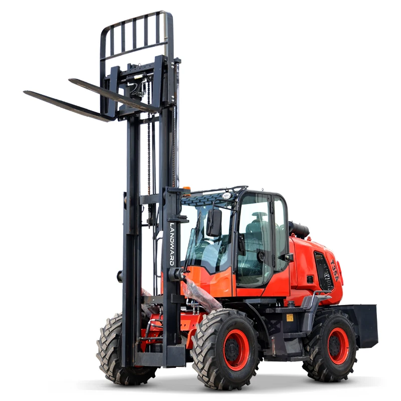 New All-In-One All-Terrain Off-Road Forklift Construction Equipment 3.5ton Diesel Forklift 6m Fork Custom TA35 Off-Road Forklift