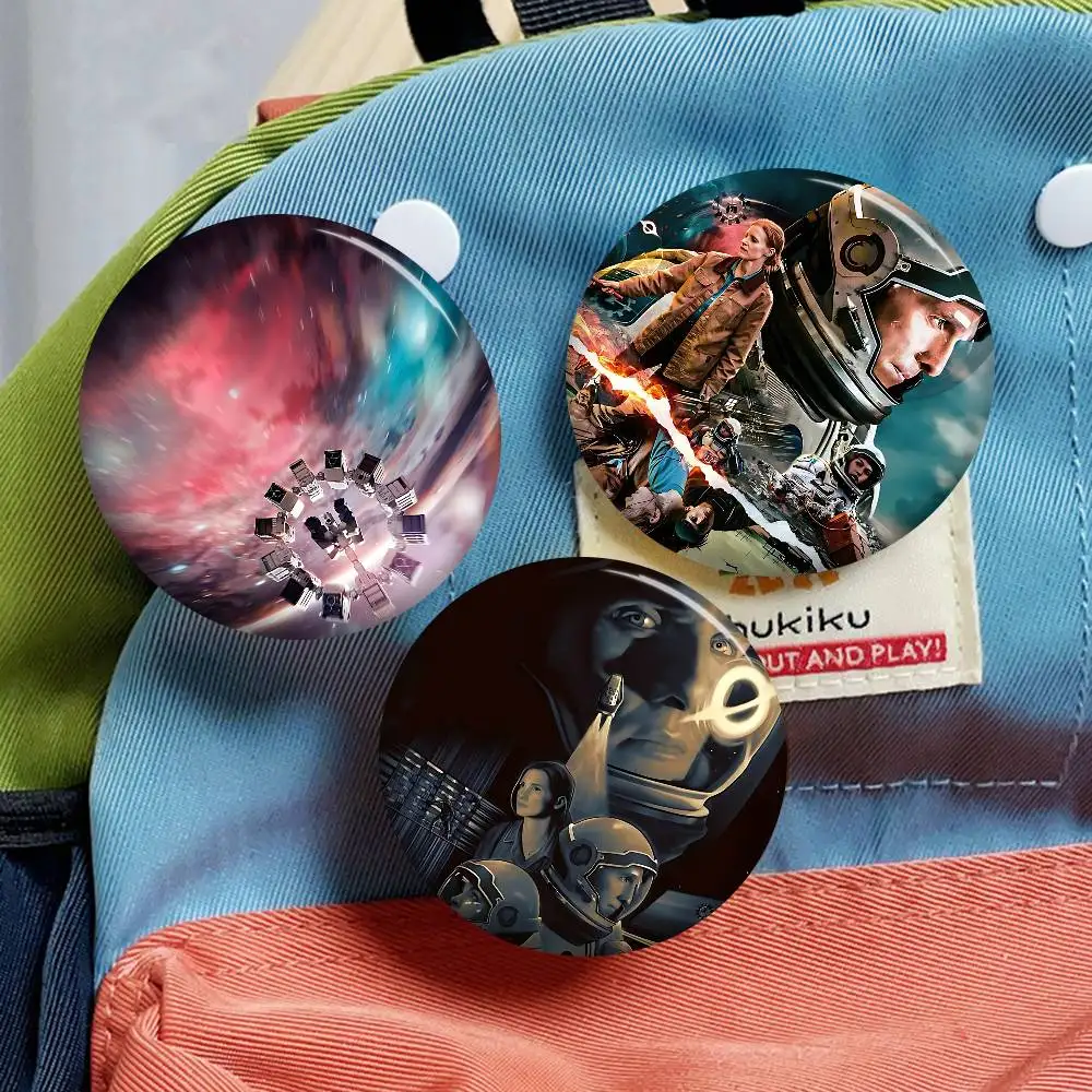 Classic Movie I-Interstellar Anime Brooches Cute Cartoon  Badge Jacket Jeans Lapel Pin Gift Accessorie