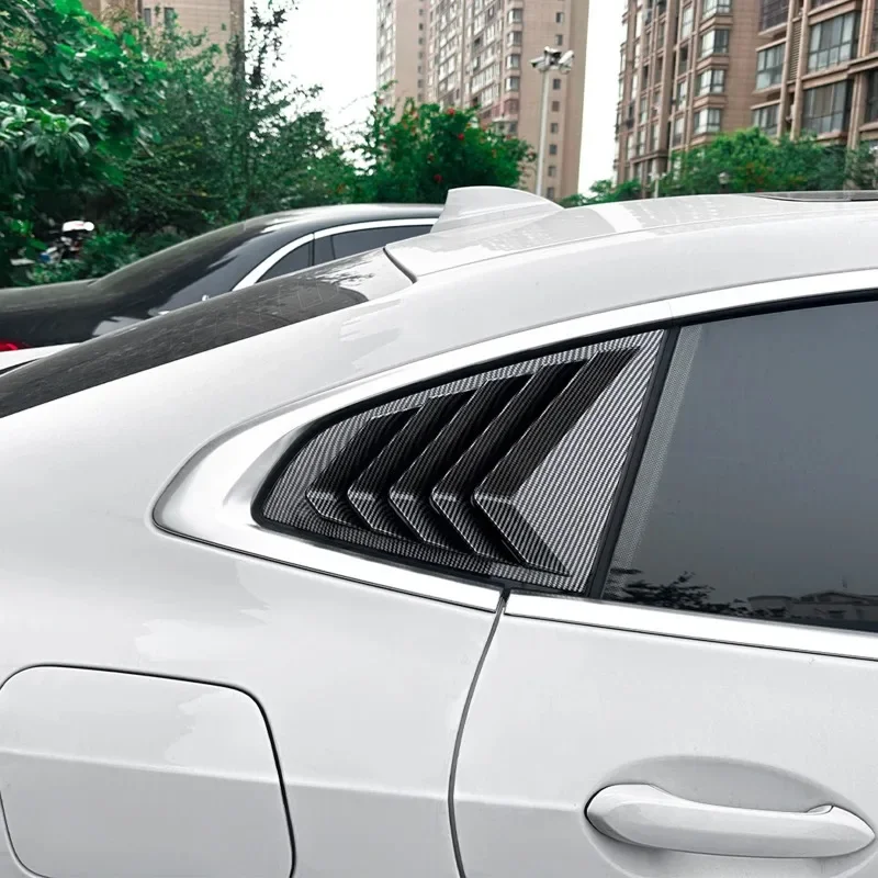 

For BMW 2 Series F44 2020-2023 ABS Carbon Fiber Car Rear Side Window Louver Shutter Trim Cover Car Accessories
