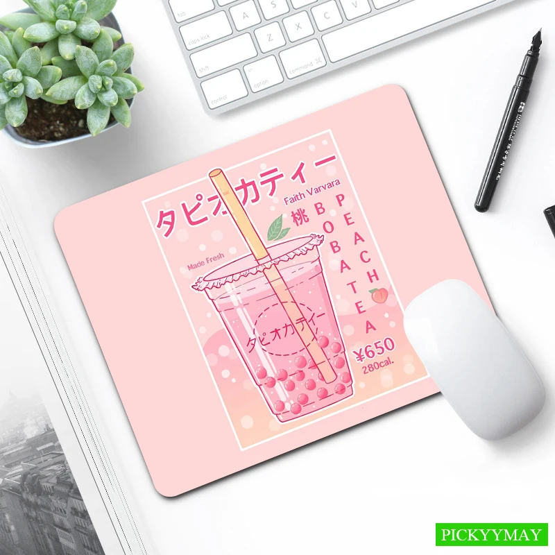 Pink Small Mouse Pad High Quality XS Mousepad Design Rubber Mouse Mat Little Cute Desk Mat 18x22cm Desk Pad Office