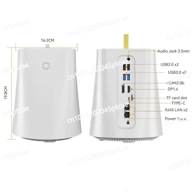 دعم Windows11 Intel N100 ثنائي الشبكة ثنائي العرض مكتب كمبيوتر صغير بلوتوث Pfense جدار الحماية الكمبيوتر AMD 5700U 5825U Linux