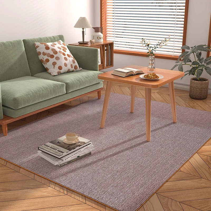 VIKAMA Simple Living Room Rug Resistant to Stains, Easy to Clean, High-Class Sofa, Coffee Table, Table, Uraji Style Carpet Decor
